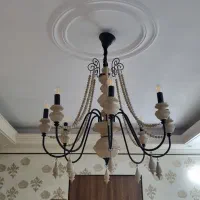 لوستر ۸ شاخه مدل روستیک|لوستر و چراغ آویز|تهران, خزانه|دیوار