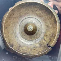 کاسه برنجی کتیبه‌دار قدیمی (کار دست)
