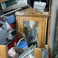 بوفه برنز و چوبی