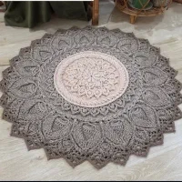 فرشینه دستبافت ماندلا بافی