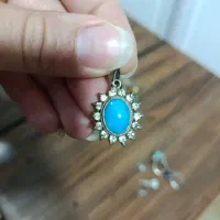 گردنبند نقره فیروزه