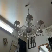 لوستر کریستالی سفید