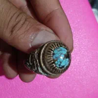 انگشتر فیروزه ای نقره کهن