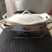 سوپخوری مایه برنزی گرم کننده شمعی