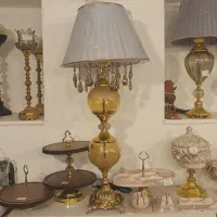 آباژور رومیزی کنار‌سالنی شمعدان پایه ترکیبی کادو|چراغ خواب و آباژور|مشهد, کوثر|دیوار