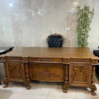 میز مدیریت مدل شاهیی تمام چوب