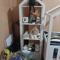 تخت کودک مدل خانهای + شلف (ویترین) ست باهم|تخت و سرویس خواب|تهران, سازمان برنامه جنوبی|دیوار