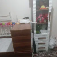 تخت نوجوان همراه با تشک نونو با کمد و دراور|تخت و سرویس خواب|بروجرد, |دیوار