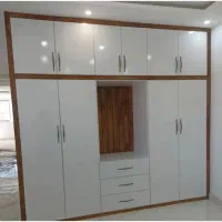 مصنوعات چوبی|کتابخانه، شلف، قفسه‌های دیواری|برازجان, |دیوار