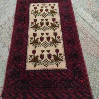 قالیچه دستباف پشمی با طرح گل و پرنده (طرح اصیل)1*2