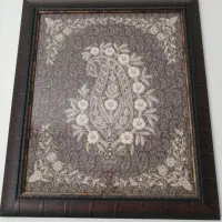 رومیزی و قاب ملیله کار دست|پرده، رانر، رومیزی|خمینی‌شهر, |دیوار