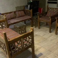 صندلی چوبی سنتی|مبلمان خانگی و میز عسلی|نهاوند, |دیوار