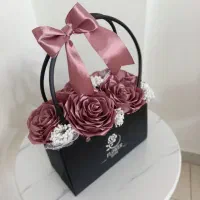 باکس گل ، فلاور بگ ، گل روبانی ، روز زن|گل مصنوعی|کرمانشاه, |دیوار