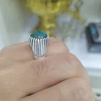 انگشتر دست ساز نقره فیروزه|جواهرات|میاندوآب, |دیوار