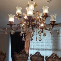 لوستر ۱۰ شاخه برنز