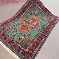 فرش دستباف ۳متری قیمت بسیار پایینه رنگ امیزی متنوع|فرش|مشکیندشت, |دیوار