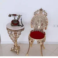 میز خاطره قطر ۵۰سانت|میز تلفن|اصفهان, باغ فدک|دیوار