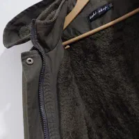 کاپشن خارجی مشکی و سبز یشمی و قرمز مناسب۴۲ تا ۴۸