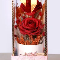 *باکس گل مصنوعی کوچک۱۵cm×۳۲cmرنگ بندی متنوع*