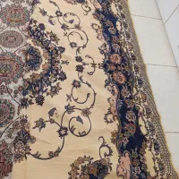 رو فرشی سرمه ای نو نوپشت روفرشی کرم رنگ|روفرشی|سرپل ذهاب, |دیوار