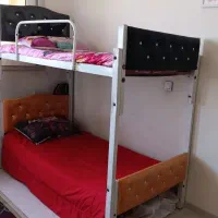 تخت دو طبقه فلزی|تخت و سرویس خواب|مشهد, شاهد (شهرک غرب)|دیوار