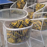 مبلمان باغی و مبلمان ویلایی طرح جاسمین فلزی لیوp1|مبلمان خانگی و میز عسلی|هشتگرد, طاووسیه|دیوار