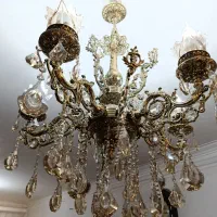 لوستر ۵ شعله اصل برنز