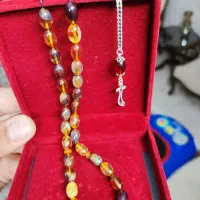 تسبیح کهربا طبیعی (نقره) کلکسیونی|جواهرات|تهران, فردوسی|دیوار