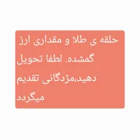 مقداری طلا و ارز گمشده
