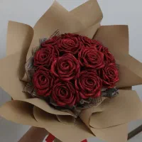 دسته گل روبانی