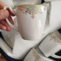 سرویس چایی ۶ نفره گل فیروزه