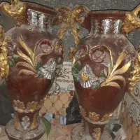 ۲عددگلدان سفالی