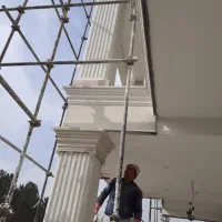 سیمانکاری انواع نماهای رومی شسته قلمدانی کرکری