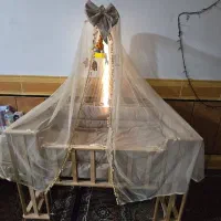 تخت کنارمادر چوبی سایز بزرگ مدل چراغ دار|تخت و صندلی بچه|تهران, عبدل‌آباد|دیوار