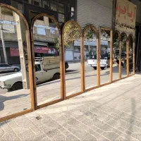 قاب آینه چوب نراد روس گره‌دار