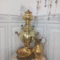 سماور ذغالی برنز