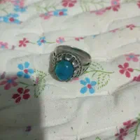 انگشتر باسنگ ابی قشنگ