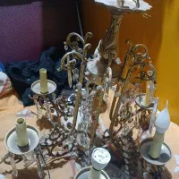 لوستر آویز ۶شعله برنزی