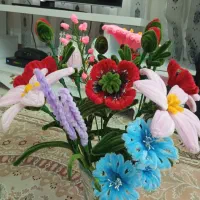 گل‌های دست ساز پی پاک کن|گل مصنوعی|خوی, |دیوار