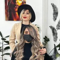 رنگ مو آموزش (اقساط ) همراه با کوتاهی حرفه‌ای