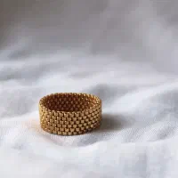 انگشتر طرح طلا دستباف