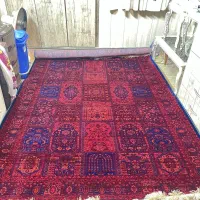 فرش لاکی و آبی لاجوردی