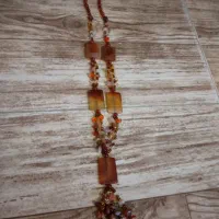 گردنبند عقیق سنگی