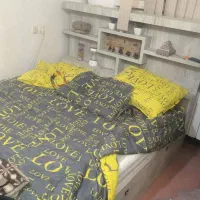 تخت خواب تک نفره فلزی ، تخت خواب ۲ نفره  mdf