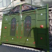 درب آهنی دروازه روباز حیاط پارکینگ ویلایی باغی|مصالح و تجهیزات ساختمان|اردبیل, |دیوار