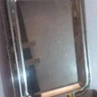 سینی چای خوری .دوتاکاسه میوه خوری بزرگ