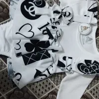 لباس دخترانه نخ پنبه برای ۱ سال با حد سری نو نو