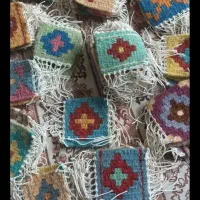 بافت گلیم زیر لیوانی