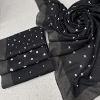 روسری دخترانه سایز ۱۰۰ رنگ بندی تیره(روسری دل‌آرا)