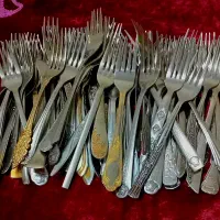 قاقش چنگال قدیمی درهم ژاپنی ضخیم محکم|ظروف سرو و پذیرایی|تهران, والفجر|دیوار